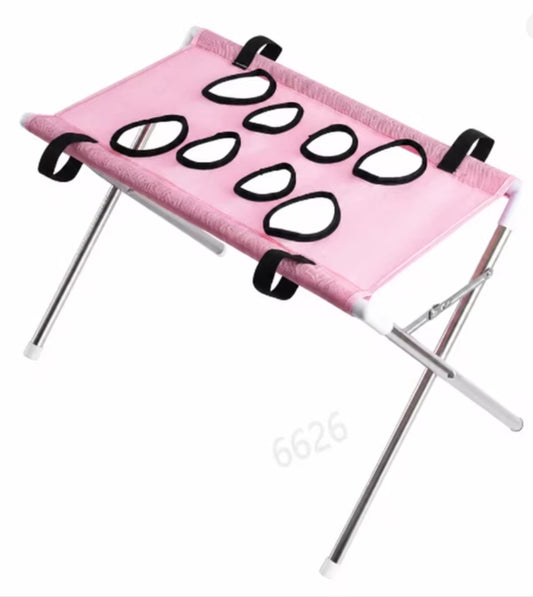 Mesa plegable: baña a tu mascota sin agacharte